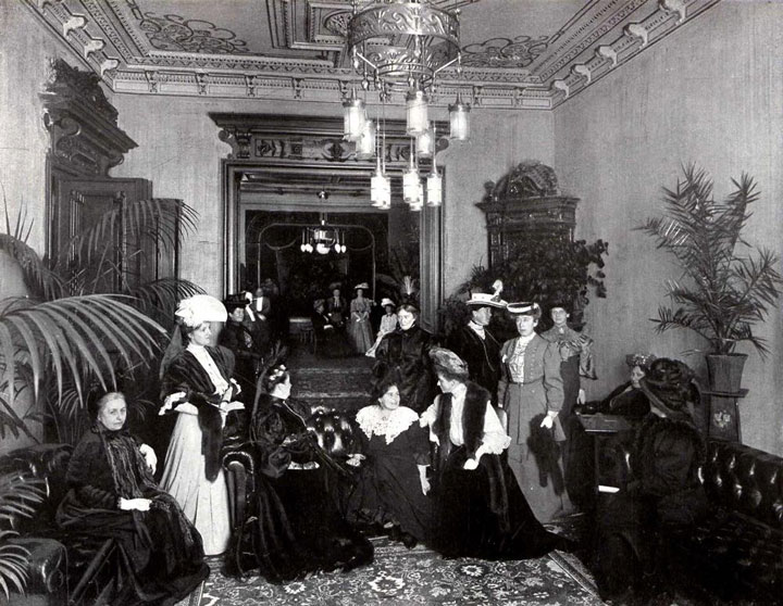 Eröffnung des Lyceum Clubs im Berliner Clubhaus Potsdamer Str. 1, 1905