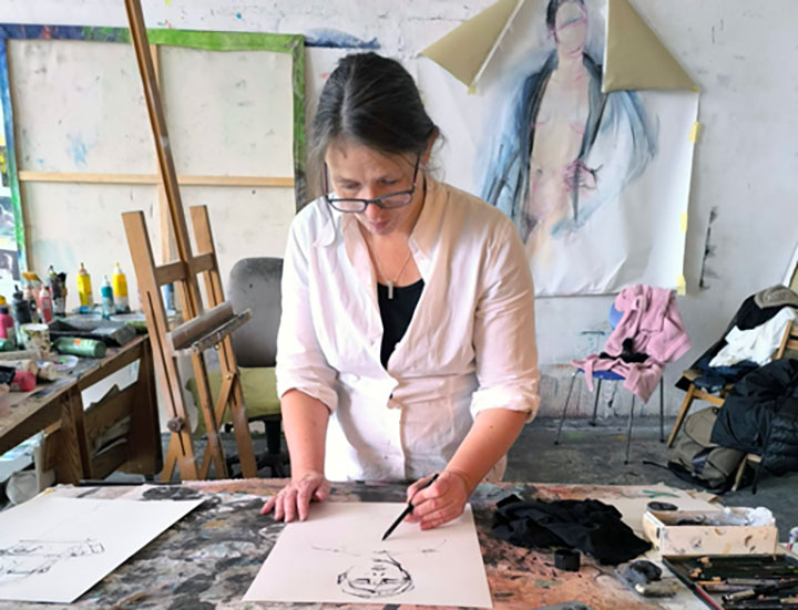 Atelierbesuch bei Birgit Schlechtriemen